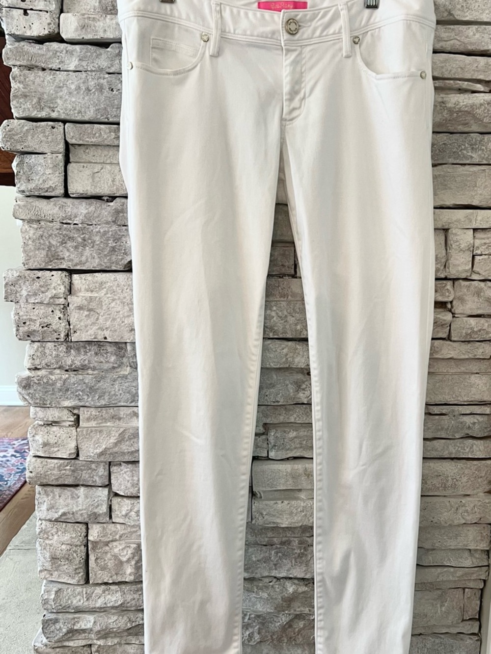 Lilly Pulitzer Worth Sateen Pants Womens Size 6 White